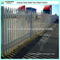 D section metal 1200mm high palisade perimeter fence